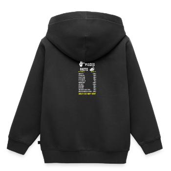Sternzeichen Fische - Kinder Premium Organic Hoodie - Schwarz - Hinten - AI Model Kid Male (0cm)