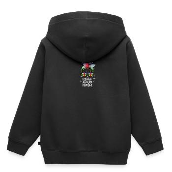 République centrafricaine - Sweat Premium à capuche enfant bio - noir - Dos - AI Model Kid Male (0cm)