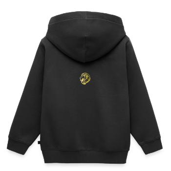 tête de lion - Sweat Premium à capuche enfant bio - noir - Dos - AI Model Kid Male (0cm)