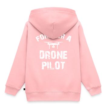 Forever a Drone Pilot Drohne Drohnen Geschenk - Kinder Premium Organic Hoodie - Rosa - Hinten - AI Model Kid Female (0cm)