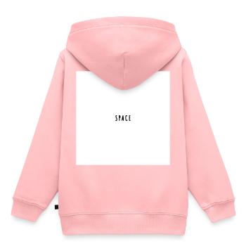 Space - Kinder Premium Organic Hoodie - Rosa - Hinten - AI Model Kid Female (0cm)