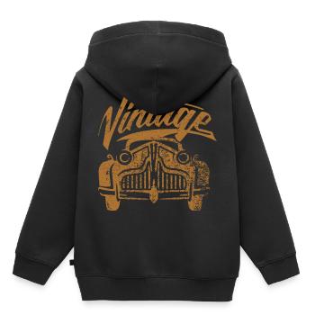 Idée de cadeau de moteur de voiture - Sweat Premium à capuche enfant bio - noir - Dos - AI Model Kid Male (0cm)