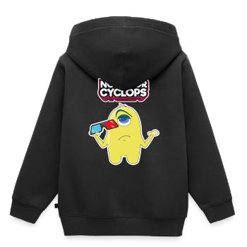 Comic 3D Brille Zyklop Kino Film Comic Geschenk - Kinder Premium Organic Hoodie - Schwarz - Hinten - AI Model Kid Male (0cm)
