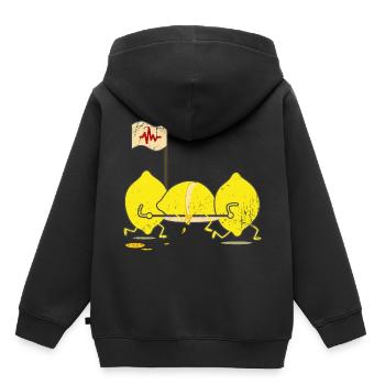 limonade - Sweat Premium à capuche enfant bio - noir - Dos - AI Model Kid Male (0cm)