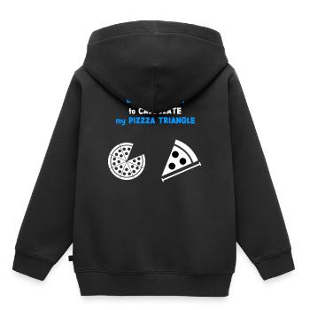 Math pour Pizza Pizza Pizza Italienne - Sweat Premium à capuche enfant bio - noir - Dos - AI Model Kid Male (0cm)