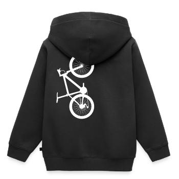 Bicycle vertical - Kids Premium Organic Hoodie - black - Back - AI Model Kid Male (0cm)
