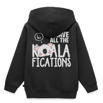 Animal animal cadeau - Sweat Premium à capuche enfant bio - noir - Dos - AI Model Kid Male (0cm)