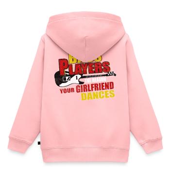 Basse basse - Sweat Premium à capuche enfant bio - rose - Dos - AI Model Kid Female (0cm)