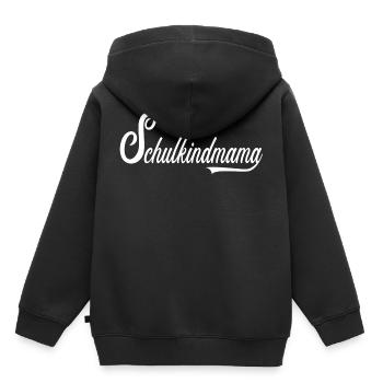 Maman d’un écolier - Sweat Premium à capuche enfant bio - noir - Dos - AI Model Kid Male (0cm)