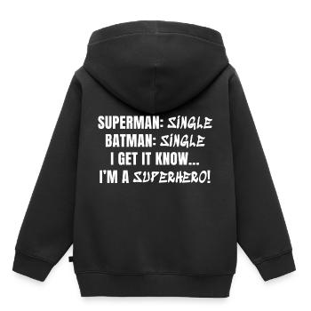 Great single - Kids Premium Organic Hoodie - black - Back - AI Model Kid Male (0cm)