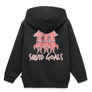Idée cadeau d'enfant - Sweat Premium à capuche enfant bio - noir - Dos - AI Model Kid Male (0cm)