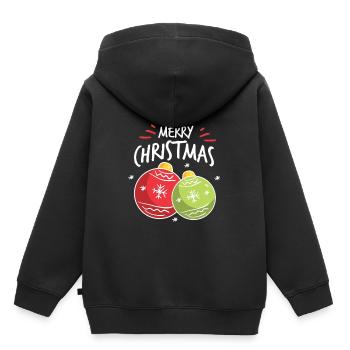 Weihnachten - Kinder Premium Organic Hoodie - Schwarz - Hinten - AI Model Kid Male (0cm)