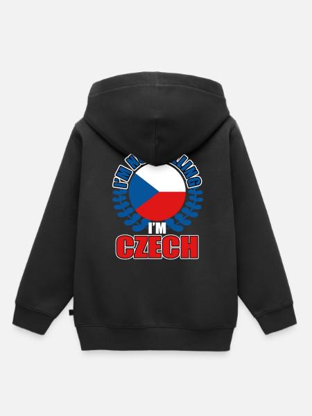 Tschechien - Kinder Premium Organic Hoodie - Schwarz