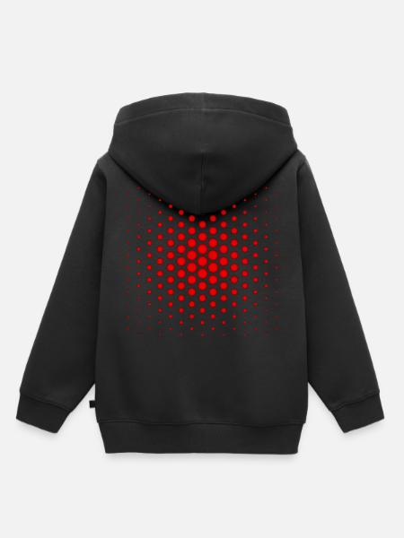 Rote Kugeln - Kinder Premium Organic Hoodie - Schwarz