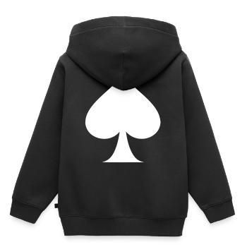PIK ASS - Kids Premium Organic Hoodie - black - Back - AI Model Kid Male (0cm)