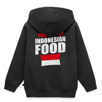 Bali Indonésie drapeau - Sweat Premium à capuche enfant bio - noir - Dos - AI Model Kid Male (0cm)