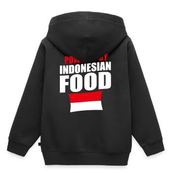 Indonésie drapeau Bali - Sweat Premium à capuche enfant bio - noir - Dos - AI Model Kid Male (0cm)