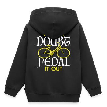 Bicycle Cycling Cycling Bicycle Cycling - Kids Premium Organic Hoodie - black - Back - AI Model Kid Male (0cm)