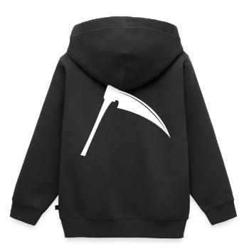 Sense - Kinder Premium Organic Hoodie - Schwarz - Hinten - AI Model Kid Male (0cm)