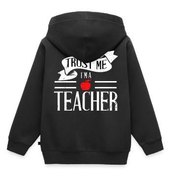 Formation des enseignants - Sweat Premium à capuche enfant bio - noir - Dos - AI Model Kid Male (0cm)