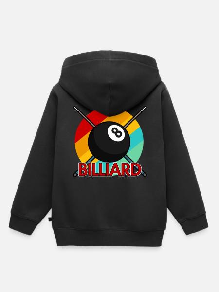 Billard - Kinder Premium Organic Hoodie - Schwarz