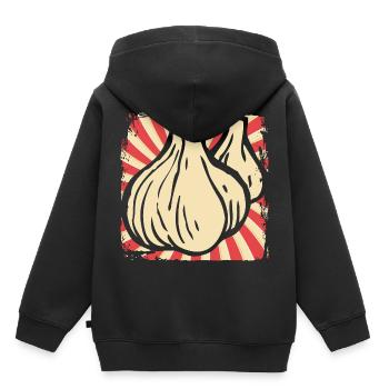Ail - Sweat Premium à capuche enfant bio - noir - Dos - AI Model Kid Male (0cm)