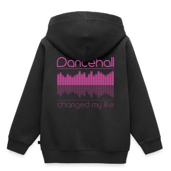 Dancehall musique danse disco cadeau élégant - Sweat Premium à capuche enfant bio - noir - Dos - AI Model Kid Male (0cm)