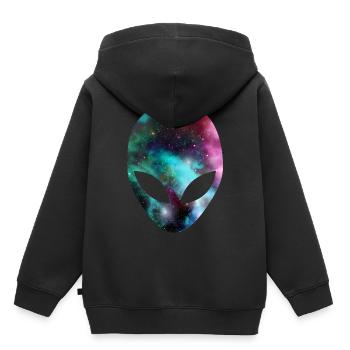 Alien - Sweat Premium à capuche enfant bio - noir - Dos - AI Model Kid Male (0cm)