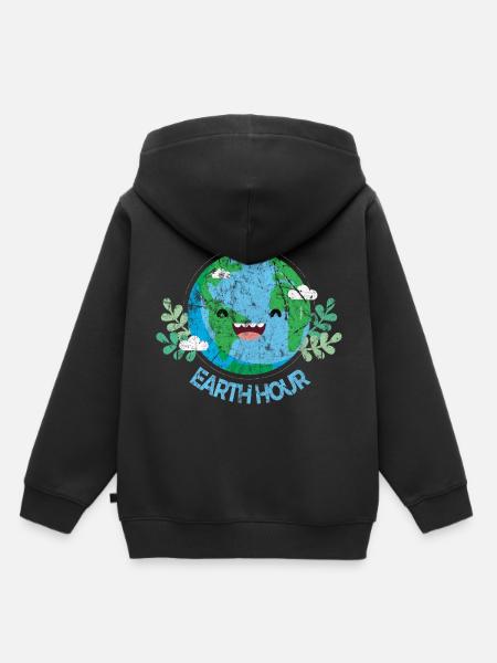 Earth Day - Kinder Premium Organic Hoodie - Schwarz