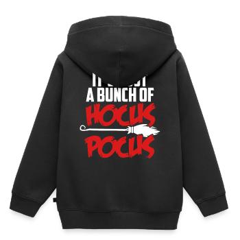Hocus Pocus Magie Magie Magie Halloween Sorcière - Sweat Premium à capuche enfant bio - noir - Dos - AI Model Kid Male (0cm)