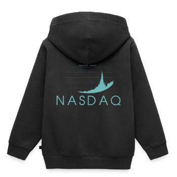 Return Stock Market Knowledge Finance - Kinder Premium hoodie biologisch - zwart - Achter - AI Model Kid Male (0cm)