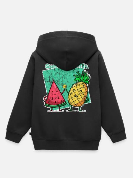 Tropisch - Kinder Premium Organic Hoodie - Schwarz
