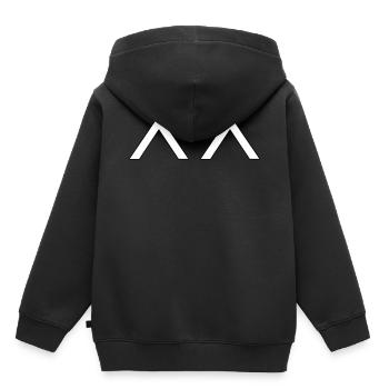 ^^ smiley - Sweat Premium à capuche enfant bio - noir - Dos - AI Model Kid Male (0cm)