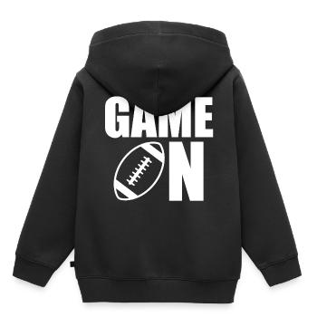 Football Amerika amerikanisch Sport hart american - Kinder Premium Organic Hoodie - Schwarz - Hinten - AI Model Kid Male (0cm)