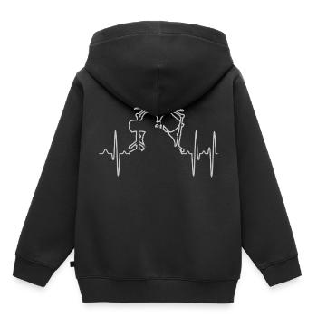 Drums - Kids Premium Organic Hoodie - black - Back - AI Model Kid Male (0cm)
