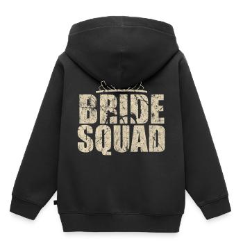 poule - Sweat Premium à capuche enfant bio - noir - Dos - AI Model Kid Male (0cm)