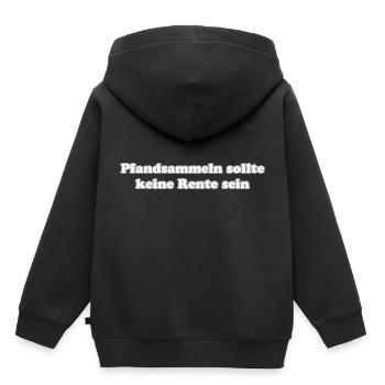 La compensation ne devrait pas être une pension - Sweat Premium à capuche enfant bio - noir - Dos - AI Model Kid Male (0cm)