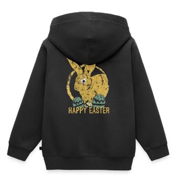 Ostern - Kinder Premium Organic Hoodie - Schwarz - Hinten - AI Model Kid Male (0cm)