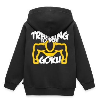 Fitness musculo-squelets no pain no gain biceps Gym - Sweat Premium à capuche enfant bio - noir - Dos - AI Model Kid Male (0cm)
