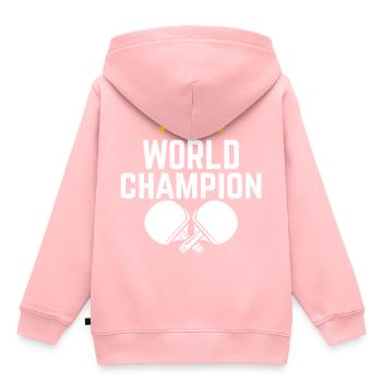 Tischtennis Table tennis - Kinder Premium Organic Hoodie - Rosa - Hinten - AI Model Kid Female (0cm)