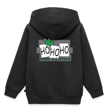 Noël Noël Noël Noël - Sweat Premium à capuche enfant bio - noir - Dos - AI Model Kid Male (0cm)