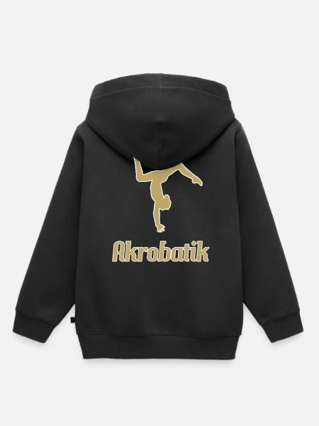acrobatie - Sweat Premium à capuche enfant bio - noir