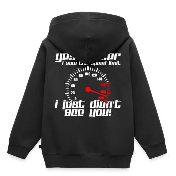 Auto Tacho - Kinder Premium Organic Hoodie - Schwarz - Hinten - AI Model Kid Male (0cm)
