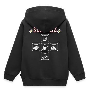 Suisse Suisse - Sweat Premium à capuche enfant bio - noir - Dos - AI Model Kid Male (0cm)
