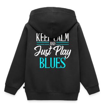Blues Music Locker Stay Gift - Kids Premium Organic Hoodie - black - Back - AI Model Kid Male (0cm)