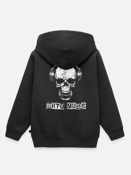 Musik - Kinder Premium Organic Hoodie - Schwarz