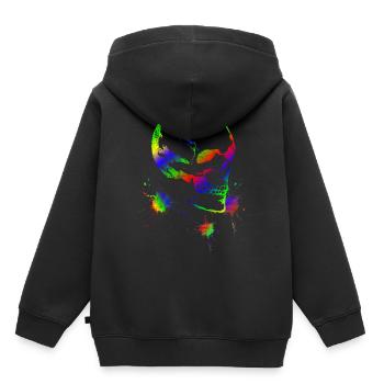 Tête de mort - Sweat Premium à capuche enfant bio - noir - Dos - AI Model Kid Male (0cm)