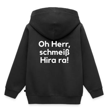 Dicton souabe typique dialecte souabe - Sweat Premium à capuche enfant bio - noir - Dos - AI Model Kid Male (0cm)