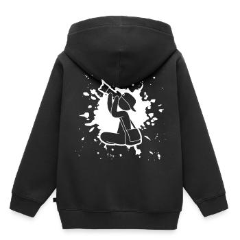 Kamera Fotograf Fotoshooting Filmemacher Hobby - Kinder Premium Organic Hoodie - Schwarz - Hinten - AI Model Kid Male (0cm)