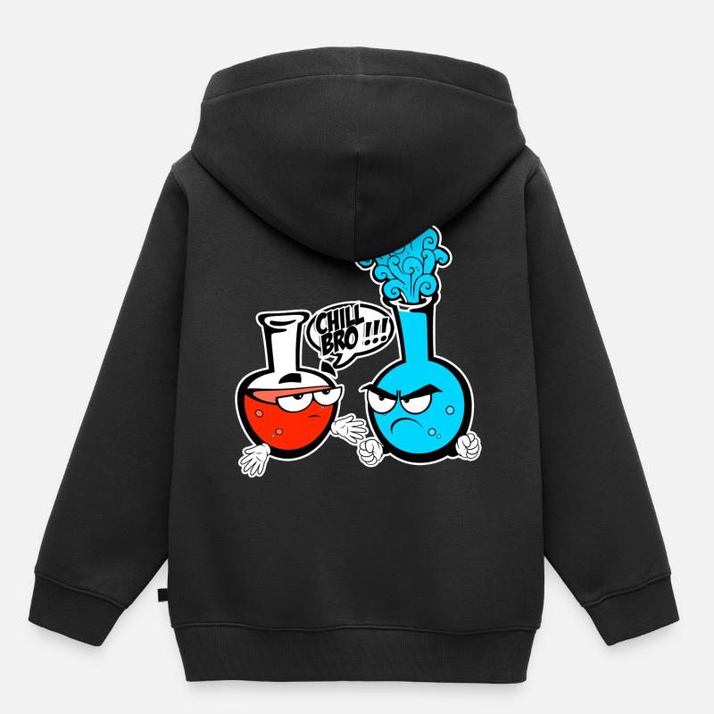 Chimie - Sweat Premium à capuche enfant bio - noir